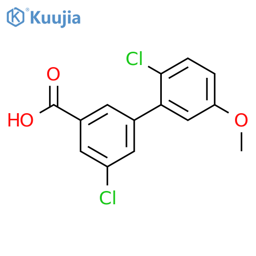 5-Chloro-3-(2-chloro-5-methoxyphenyl)benzoic acid structure