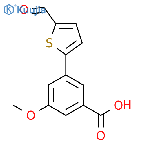 3-(5-Formylthiophen-2-YL)-5-methoxybenzoic acid structure