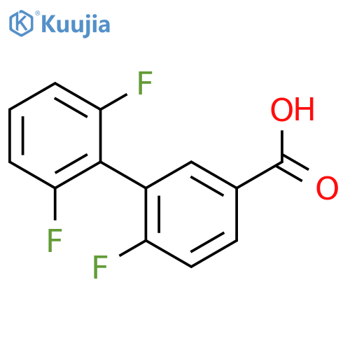 3-(2,6-Difluorophenyl)-4-fluorobenzoic acid structure