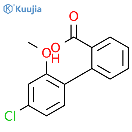 2-(4-Chloro-2-methoxyphenyl)benzoic acid structure