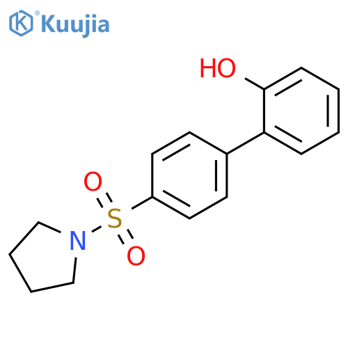 2-[4-(Pyrrolidinylsulfonyl)phenyl]phenol structure