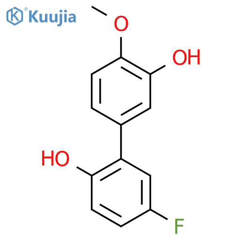 5-(5-Fluoro-2-hydroxyphenyl)-2-methoxyphenol structure