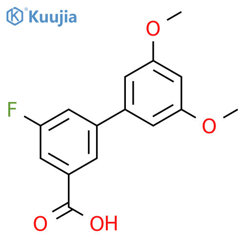 3-(3,5-Dimethoxyphenyl)-5-fluorobenzoic acid structure