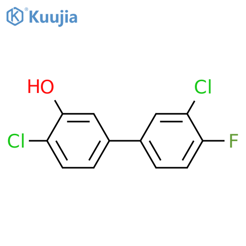 2-Chloro-5-(3-chloro-4-fluorophenyl)phenol structure