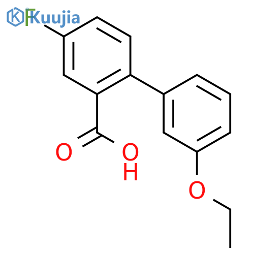 2-(3-ethoxyphenyl)-5-fluorobenzoic Acid structure