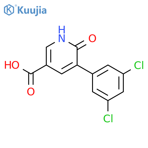 5-(3,5-Dichlorophenyl)-6-hydroxynicotinic acid structure