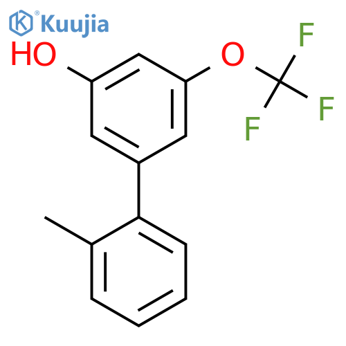 5-(2-Methylphenyl)-3-trifluoromethoxyphenol structure