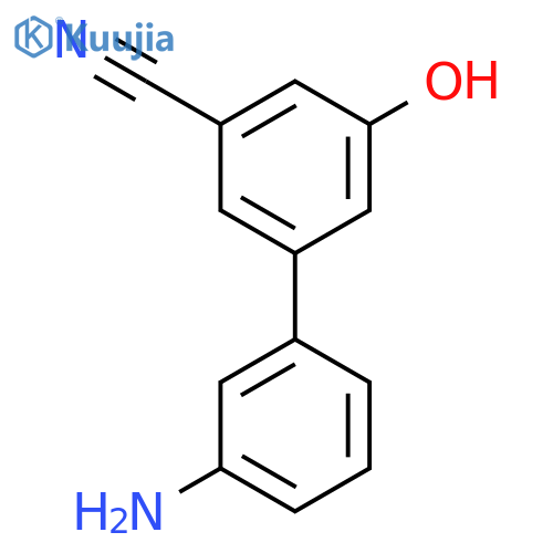 5-(3-Aminophenyl)-3-cyanophenol structure