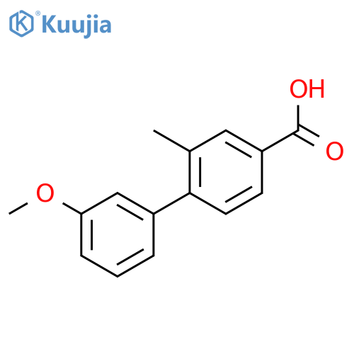 4-(3-Methoxyphenyl)-3-methylbenzoic acid structure