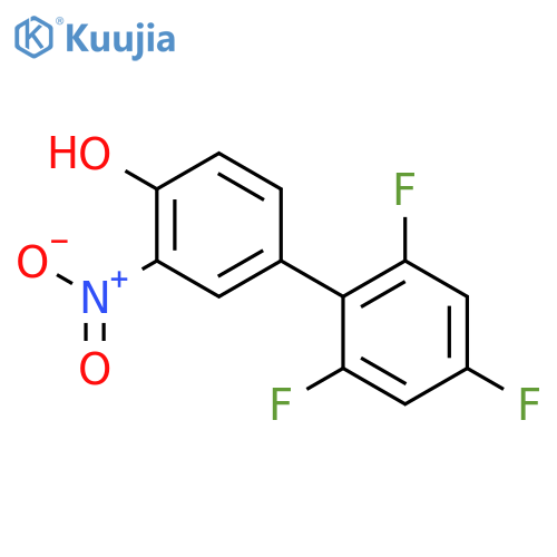 2-nitro-4-(2,4,6-trifluorophenyl)phenol structure