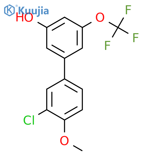 5-(3-Chloro-4-methoxyphenyl)-3-trifluoromethoxyphenol structure