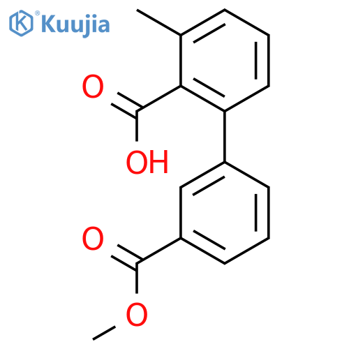 2-(3-methoxycarbonylphenyl)-6-methylbenzoic Acid structure