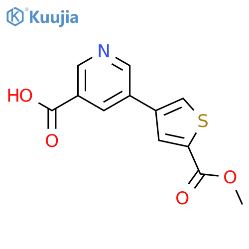 5-[5-(Methoxycarbonyl)thiophen-3-YL]nicotinic acid structure