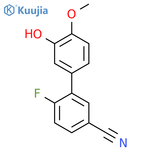 5-(5-Cyano-2-fluorophenyl)-2-methoxyphenol structure