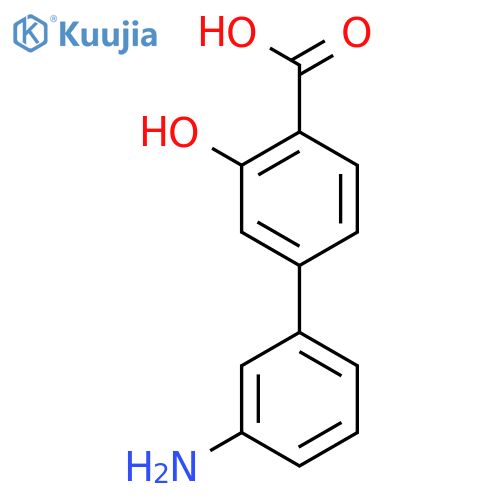 4-(3-Aminophenyl)-2-hydroxybenzoic acid structure