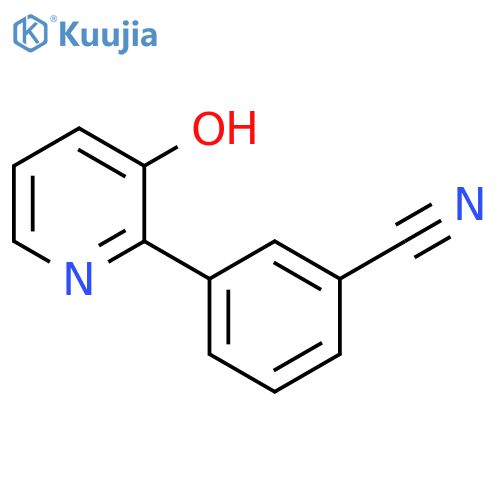 3-(3-Hydroxypyridin-2-yl)benzonitrile structure