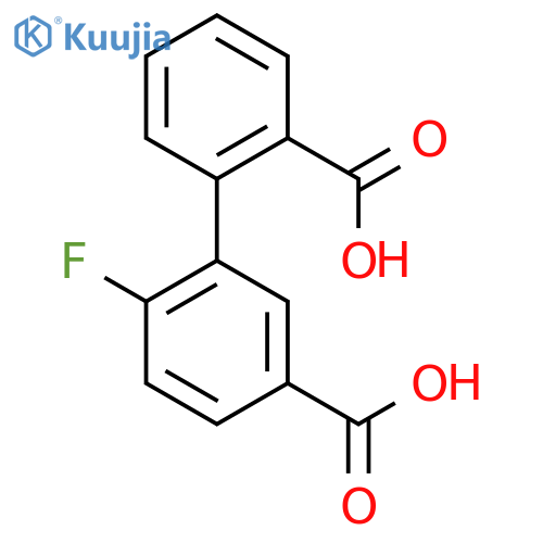 3-(2-carboxyphenyl)-4-fluorobenzoic Acid structure