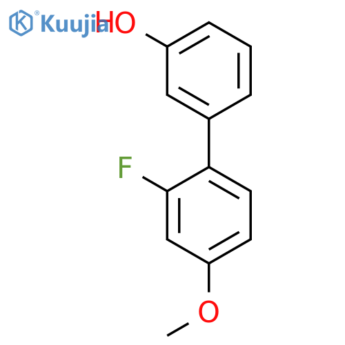 3-(2-Fluoro-4-methoxyphenyl)phenol structure