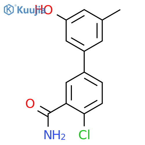 5-(3-Carbamoyl-4-chlorophenyl)-3-methylphenol structure