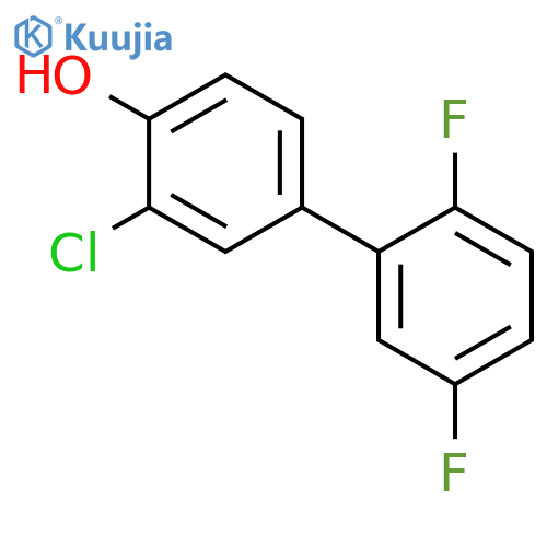 2-Chloro-4-(2,5-difluorophenyl)phenol structure