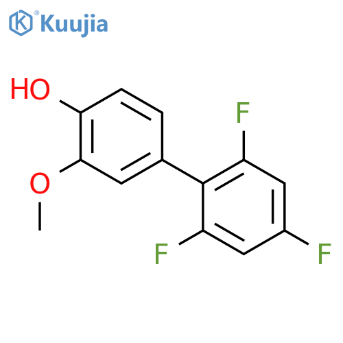 2-methoxy-4-(2,4,6-trifluorophenyl)phenol structure