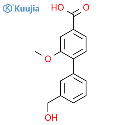 4-(3-Hydroxymethylphenyl)-3-methoxybenzoic acid structure