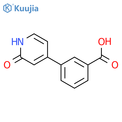4-(3-Carboxyphenyl)-2-hydroxypyridine structure