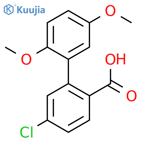 4-Chloro-2-(2,5-dimethoxyphenyl)benzoic acid structure