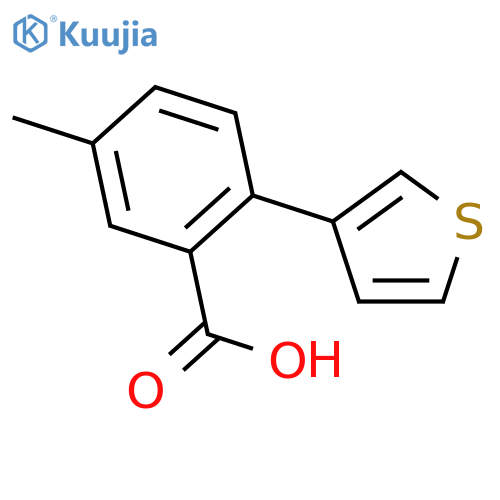 5-Methyl-2-(thiophen-3-YL)benzoic acid structure