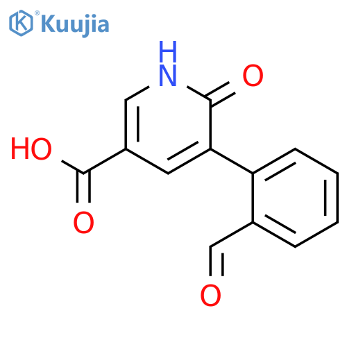 5-(2-Formylphenyl)-6-hydroxynicotinic acid structure