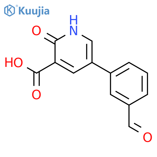 5-(3-Formylphenyl)-2-hydroxynicotinic acid structure