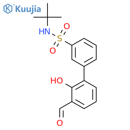 6-(3-t-Butylsulfamoylphenyl)-2-formylphenol structure