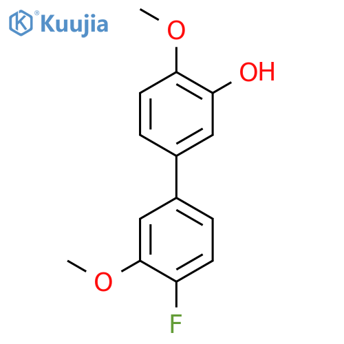 5-(4-Fluoro-3-methoxyphenyl)-2-methoxyphenol structure
