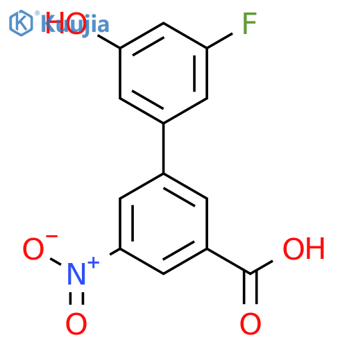 3-(3-Fluoro-5-hydroxyphenyl)-5-nitrobenzoic acid structure