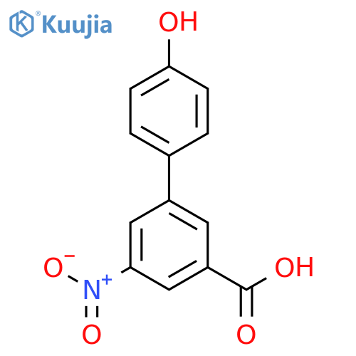 3-(4-Hydroxyphenyl)-5-nitrobenzoic acid structure