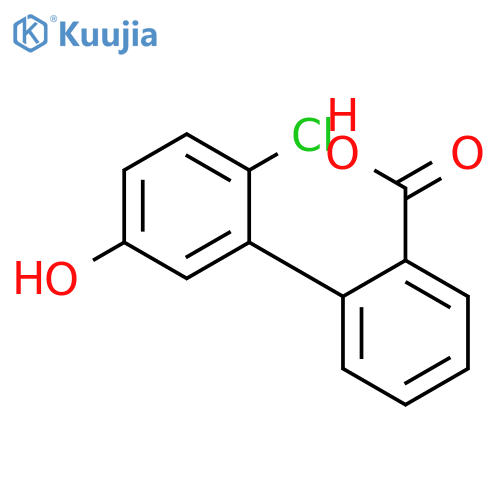 2-(2-Chloro-5-hydroxyphenyl)benzoic acid structure