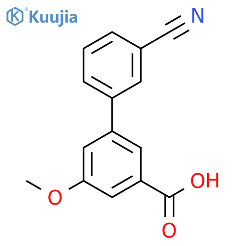 3-(3-Cyanophenyl)-5-methoxybenzoic acid structure