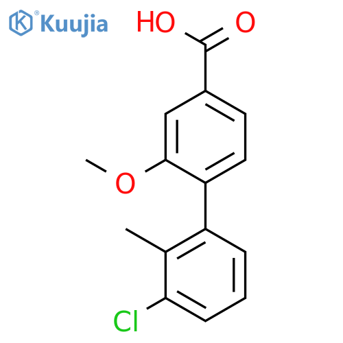4-(3-Chloro-2-methylphenyl)-3-methoxybenzoic acid structure