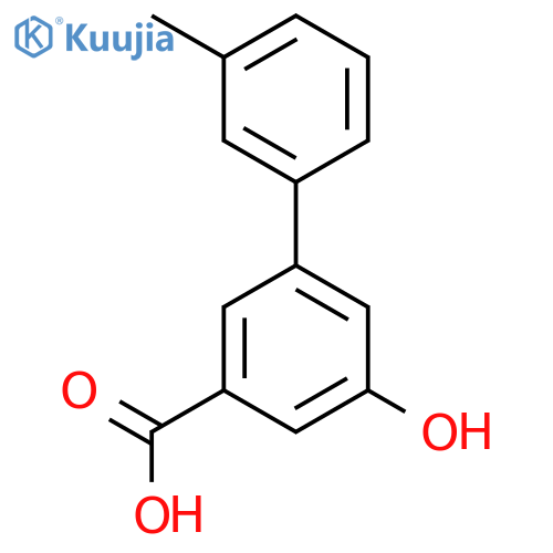 5-Hydroxy-3-(3-methylphenyl)benzoic acid structure
