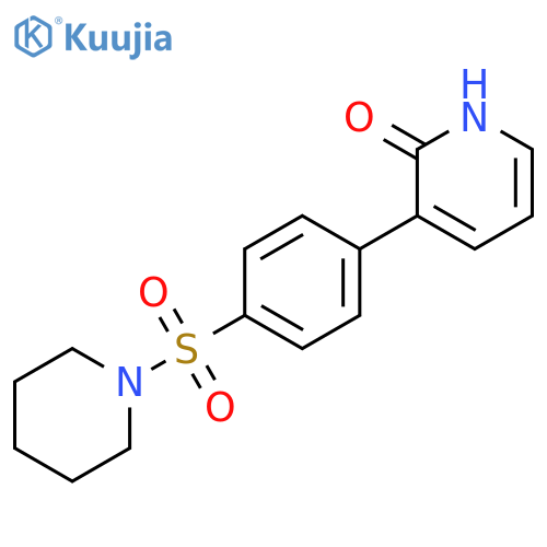 2-Hydroxy-3-[4-(piperidin-1-ylsulfonyl)phenyl]pyridine structure