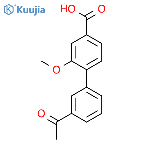 4-(3-Acetylphenyl)-3-methoxybenzoic acid structure