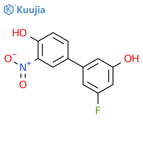 4-(3-Fluoro-5-hydroxyphenyl)-2-nitrophenol structure