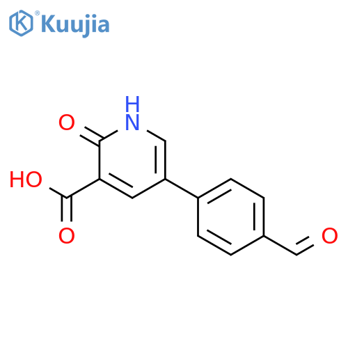 5-(4-Formylphenyl)-2-hydroxynicotinic acid structure