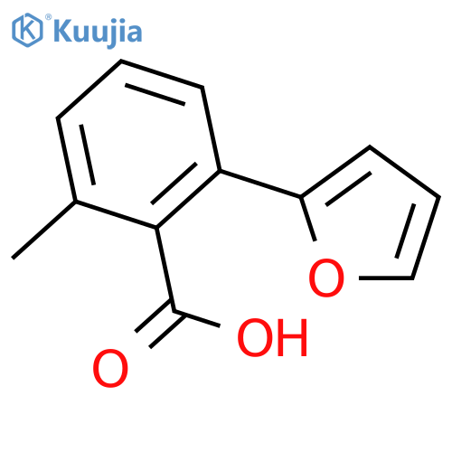 2-(furan-2-yl)-6-methylbenzoic acid structure