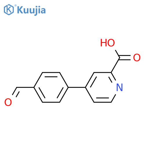 4-(4-Formylphenyl)picolinic acid structure