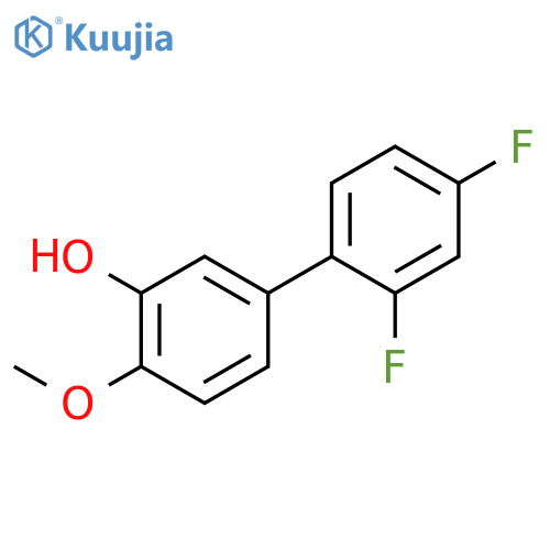 5-(2,4-Difluorophenyl)-2-methoxyphenol structure