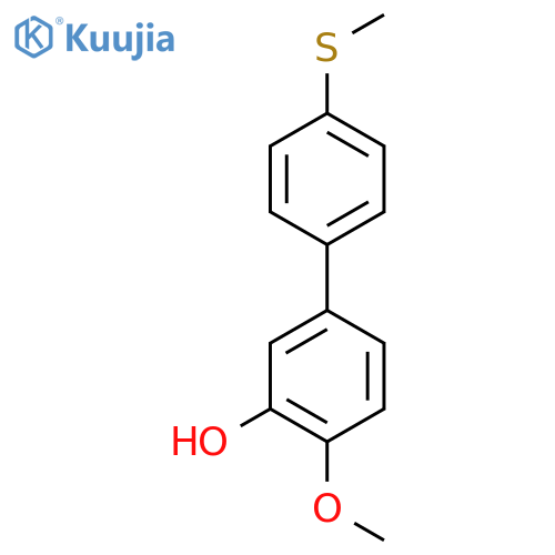 2-Methoxy-5-(4-methylthiophenyl)phenol structure
