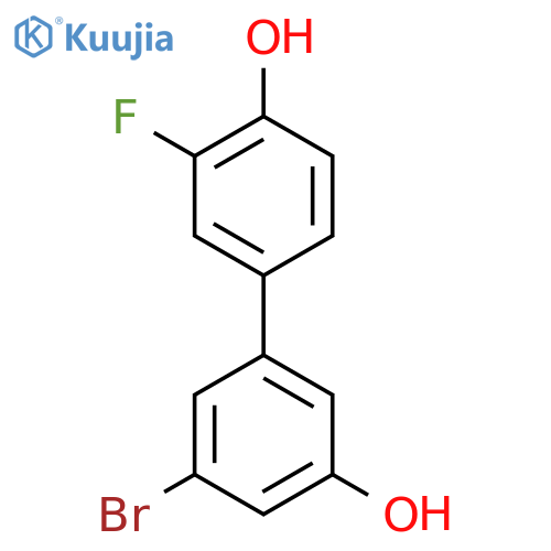 3-Bromo-5-(3-fluoro-4-hydroxyphenyl)phenol structure