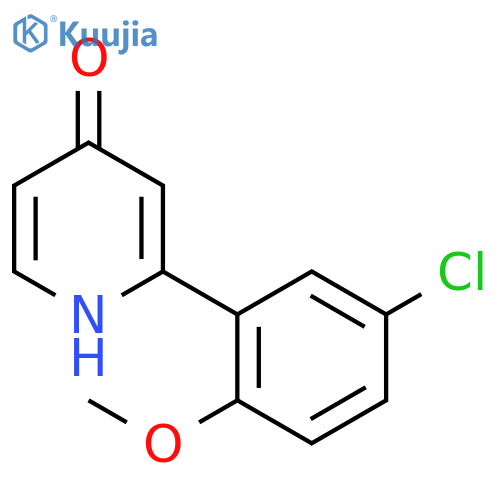 2-(5-Chloro-2-methoxyphenyl)-4-hydroxypyridine structure