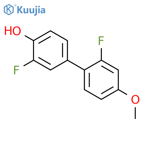 2-Fluoro-4-(2-fluoro-4-methoxyphenyl)phenol structure